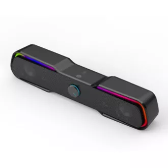 HP Soundbar DHE-6002, 2.0, 6W, čierny, podsvietený