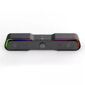 HP Soundbar DHE-6002, 2.0, 6W, čierny, podsvietený