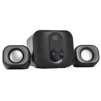 HP reproduktory DHS-2111S, 2.1, 11W, čierne, regulácia hlasitosti, plastové