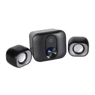 HP reproduktory DHS-2111S, 2.1, 11W, čierne, regulácia hlasitosti, plastové