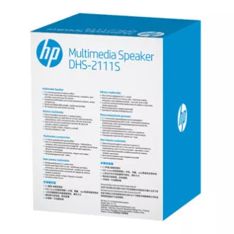 HP reproduktory DHS-2111S, 2.1, 11W, čierne, regulácia hlasitosti, plastové