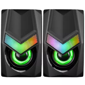 Marvo reproduktory SG-118, 6W, čierne, podsvietené