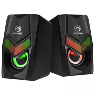 Marvo reproduktory SG-118, 6W, čierne, podsvietené