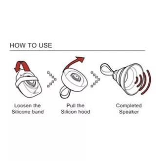 YZSY Bluetooth reproduktor SALI, 1.0, 3W, černý, regulácia hlasitosti, skládací, vode odolný, DOPRADE