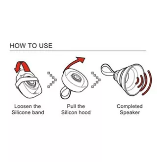 YZSY Bluetooth reproduktor SALI, 1.0, 3W, modrý, regulácia hlasitosti, skládací, vode odolný
