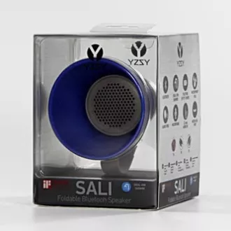 YZSY Bluetooth reproduktor SALI, 1.0, 3W, modrý, regulácia hlasitosti, skládací, vode odolný
