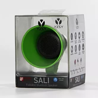 YZSY Bluetooth reproduktor SALI, 1.0, 3W, zelený, regulácia hlasitosti, skládací, vode odolný, DOPRADE