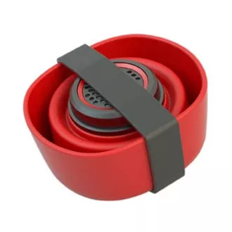 YZSY Bluetooth reproduktor SALI, 1.0, 3W, červený, regulácia hlasitosti, skládací, vode odolný, DOPRODEJ