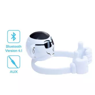 Promate Bluetooth reproduktor Ape, Li-Ion, 1.0, 3W, biely, ,pre deti, držiak telefónu, DOPRADE