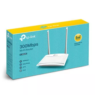 TP-LINK smerovač TL-WR820N 2.4GHz, extender, prístupový bod, IPv6, 300Mbps, externá pevná anténa, 802.11n, VLAN, WPS, sieť pre hostí