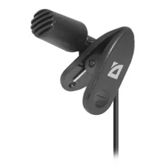 Defender, pripínací mikrofón, MIC-109, bez regulácie hlasitosti, černý, handsfree Defender, pripínací mikrofón, MIC-109, bez regulácie hlasitosti, černý, handsfree