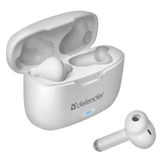 Defender Twins 903, slúchadlá s mikrofónom, bezdrôtová biela, špuntová, BT 5.0, TWS, nabíjacie puzdro typ bluetooth, DOPREDAJ Defender Twins 903, slúchadlá s mikrofónom, bezdrôtová biela, špuntová, BT 5.0, TWS, nabíjacie puzdro typ bluetooth, DOPREDAJ