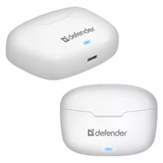 Defender Twins 903, slúchadlá s mikrofónom, bezdrôtová biela, špuntová, BT 5.0, TWS, nabíjacie puzdro typ bluetooth, DOPREDAJ Defender Twins 903, slúchadlá s mikrofónom, bezdrôtová biela, špuntová, BT 5.0, TWS, nabíjacie puzdro typ bluetooth, DOPREDAJ