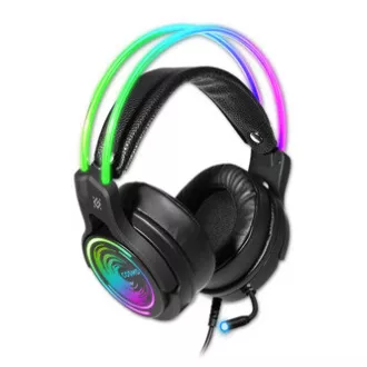 Defender Cosmo Pro RGB herné sluchátka s mikrofónom, káblové, čierna, 7.1 (virtuálne), 50 mm meniče typ USB