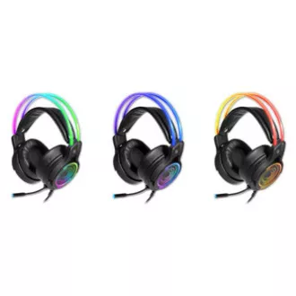 Defender Cosmo Pro RGB herné sluchátka s mikrofónom, káblové, čierna, 7.1 (virtuálne), 50 mm meniče typ USB