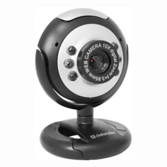 Defender C-110 Web kamera, čierno-šedá 0.3 Mpix, USB 2.0, pre notebook/LCD Defender C-110 Web kamera, čierno-šedá 0.3 Mpix, USB 2.0, pre notebook/LCD