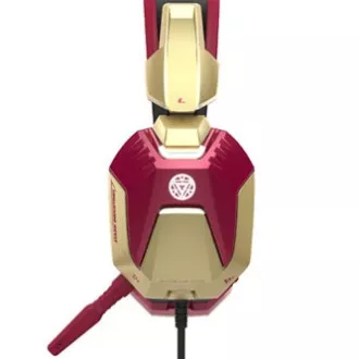 E-blue IRON MAN EHS908 herné sluchátka s mikrofónom, drátové, červené, 2x 3.5 mm jack + USB, DOPRODEJ E-blue IRON MAN EHS908 herné sluchátka s mikrofónom, drátové, červené, 2x 3.5 mm jack + USB, DOPRODEJ