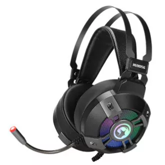 Marvo HG9015G sluchátka s mikrofónom, káblové, čierna, 7.1 (virtuálne), USB