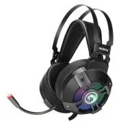 Marvo HG9015G sluchátka s mikrofónom, káblové, čierna, 7.1 (virtuálne), USB - Použité