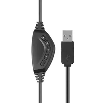 Marvo HG9022 sluchátka s mikrofónom, káblové, černo-červená, 7.1 (virtualne), LED, podsvietená typ USB