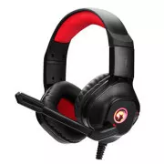 Marvo HG8929 slúchadlá s mikrofónom, drôtové, čierne, podsvietené, 3.5 mm jack + rozdvojka + USB