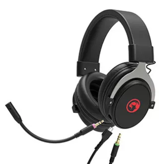 Marvo HG9052 sluchátka s mikrofónom, káblové, čierna, 7.1 (virtualne), červeno podsvietená, 7.1 (virtuálne) typ USB