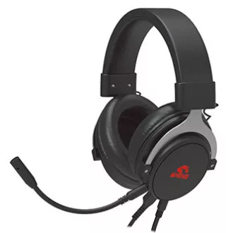 Marvo HG9052 sluchátka s mikrofónom, káblové, čierna, 7.1 (virtualne), červeno podsvietená, 7.1 (virtuálne) typ USB