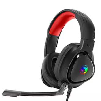Marvo HG8958 sluchátka s mikrofónom, káblové, čierna, herná, 3.5 mm jack + rozdvojka + USB