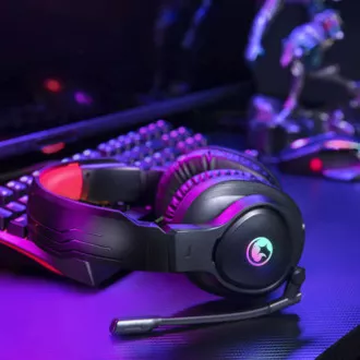 Marvo HG8958 sluchátka s mikrofónom, káblové, čierna, herná, 3.5 mm jack + rozdvojka + USB