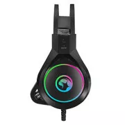 Marvo HG8901 sluchátka s mikrofónom, káblové, čierna, USB