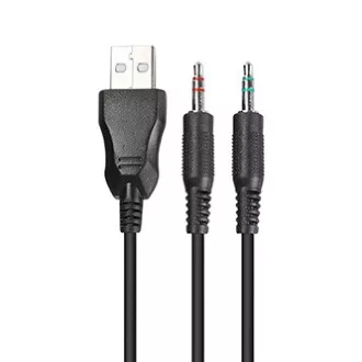 Marvo HG8901 sluchátka s mikrofónom, káblové, čierna, USB