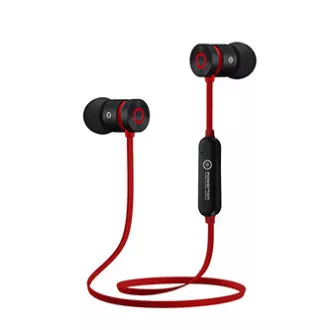 Powerton LIFE ARIVO Bezdrôtové bluetooth slúchadlá, čierno-červená