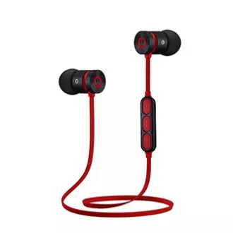 Powerton LIFE ARIVO Bezdrôtové bluetooth slúchadlá, čierno-červená