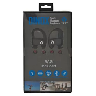 YZSY DINOX slúchadlá s mikrofónom, bezdrôtové, čierna, bluetooth