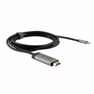 USB (3.1) húb 1-port, 49144, šedá, dĺžka kábla 1,5m, Verbatim, adaptér USB C na HDMI