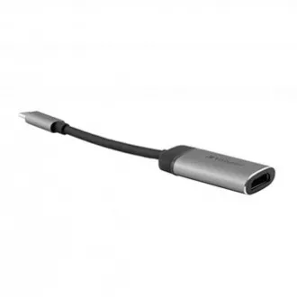 USB (3.1) húb 1-port, 49143, šedá, dĺžka kábla 10cm, Verbatim, 1x HDMI