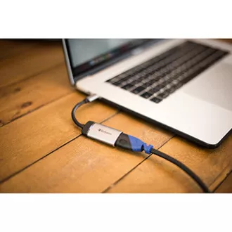 USB (3.1) húb 1-port, 49143, šedá, dĺžka kábla 10cm, Verbatim, 1x HDMI
