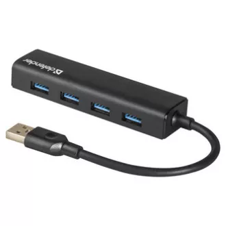 USB (3.0) HUB 4-port, Quadro Express, černý, Defender, kompakt. USB (3.0) HUB 4-port, Quadro Express, černý, Defender, kompakt.