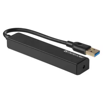 USB (3.0) HUB 4-port, Quadro Express, černý, Defender, kompakt. USB (3.0) HUB 4-port, Quadro Express, černý, Defender, kompakt.