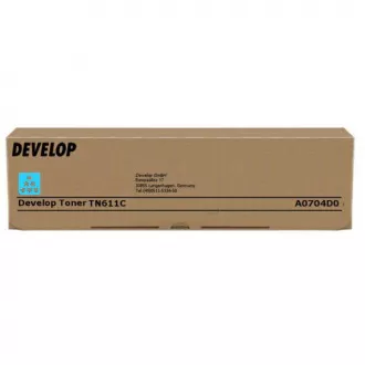 Toner Develop TN-611 (A0704D0), cyan (azúrový)