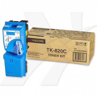 Kyocera TK-820 (TK820C) - toner, cyan (azúrový)
