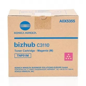Toner Konica Minolta TNP-51 (A0X5355), magenta (purpurový)