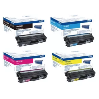 Toner Brother TN423BK, TN423C, TN423M, TN423Y, black + color (čierny + farebný)