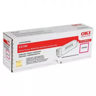 Toner Oki C3100 (42804514), magenta (purpurový)