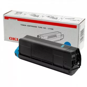 Toner Oki C5100 (42127407), cyan (azúrový)