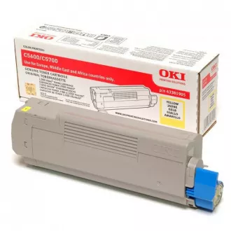Toner Oki C5600 (43381905), yellow (žltý)