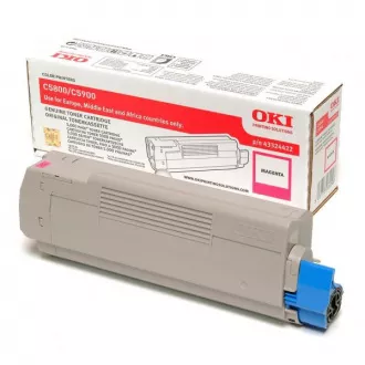 Toner Oki 5550 (43324422), magenta (purpurový)