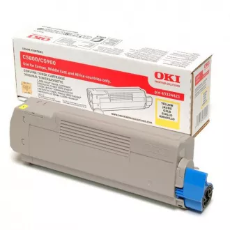 Toner Oki 5550 (43324421), yellow (žltý)