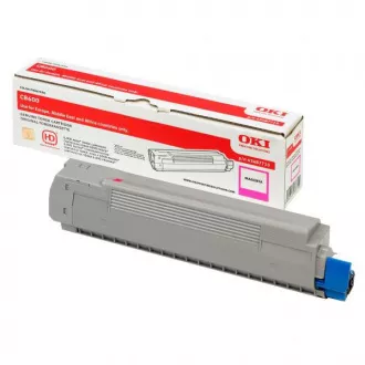 Toner Oki C8600 (43487710), magenta (purpurový)