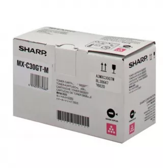 Toner Sharp MX-C30GTM, magenta (purpurový)